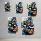 Bobby Wagner Celebrity Sports Art Poster School Dining Room Decoration 1 Canvas Wall Art Poster Decor Gift