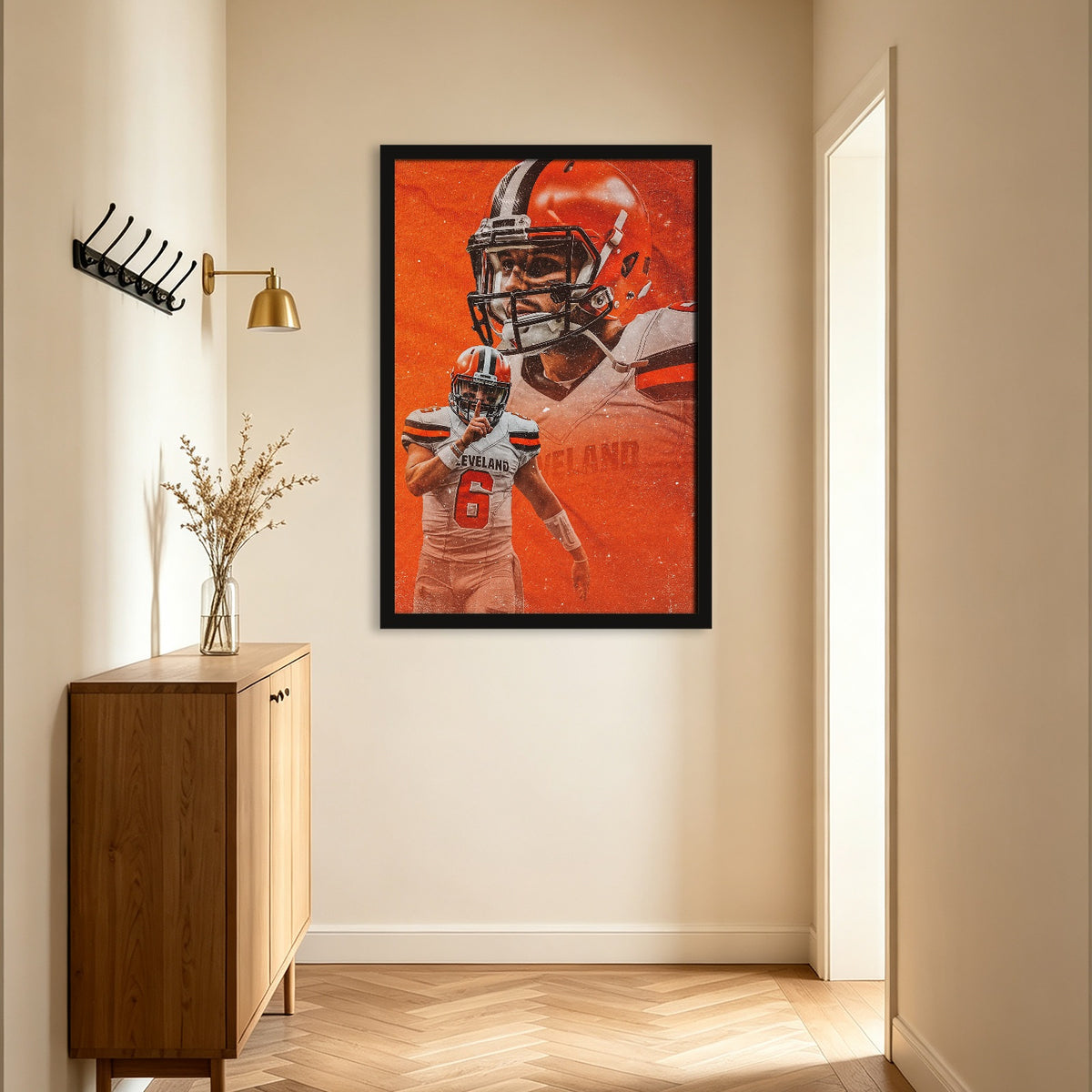 Baker Mayfield Sports Celebrity Art Deco Poster 7 Canvas Wall Art Poster Decor Gift