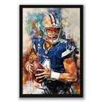 Dak Prescott Celebrity Sports Art Poster School Dining Room Decoration 2 Canvas Wall Art Poster Decor Gift