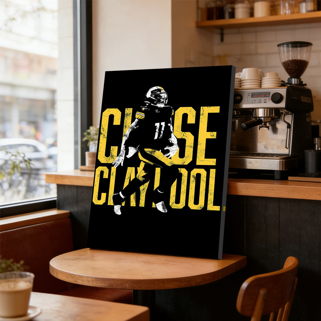 Chase Claypool Sports Celebrity Art Deco Poster 2 Canvas Wall Art Poster Decor Gift