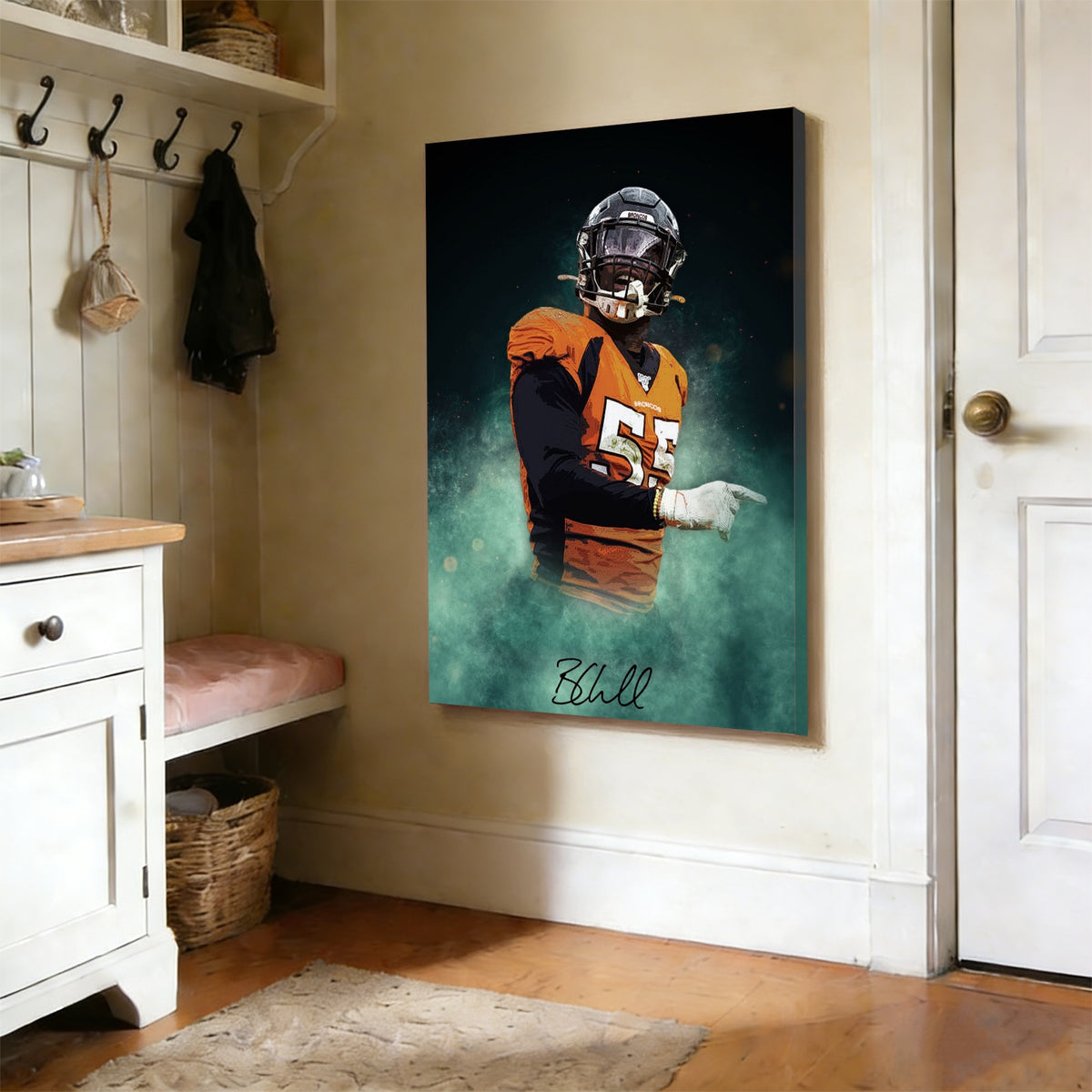 Bradley Chubb Celebrity Sports Art Poster School Dining Room Decoration 9 Canvas Wall Art Poster Decor Gift