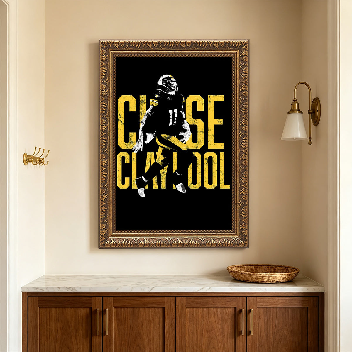 Chase Claypool Sports Celebrity Art Deco Poster 2 Canvas Wall Art Poster Decor Gift