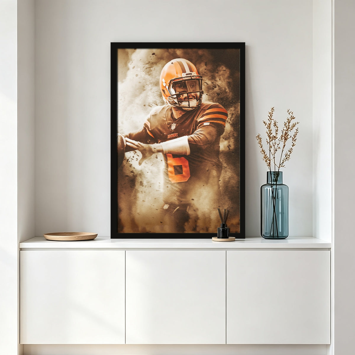 Baker Mayfield Art Sports Decorative Poster School Dormitory 3 Canvas Wall Art Poster Decor Gift