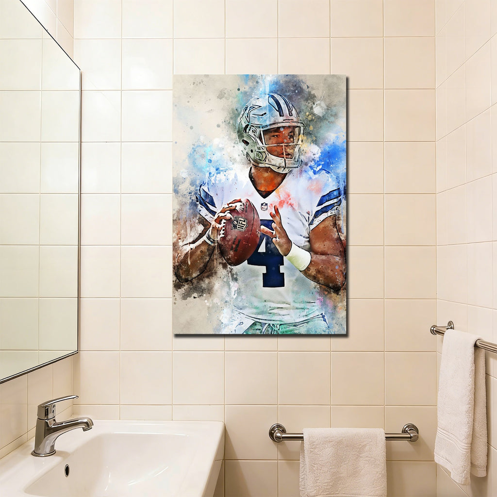 Dak Prescott Celebrity Sports Art Poster School Dining Room Decoration 5 Canvas Wall Art Poster Decor Gift