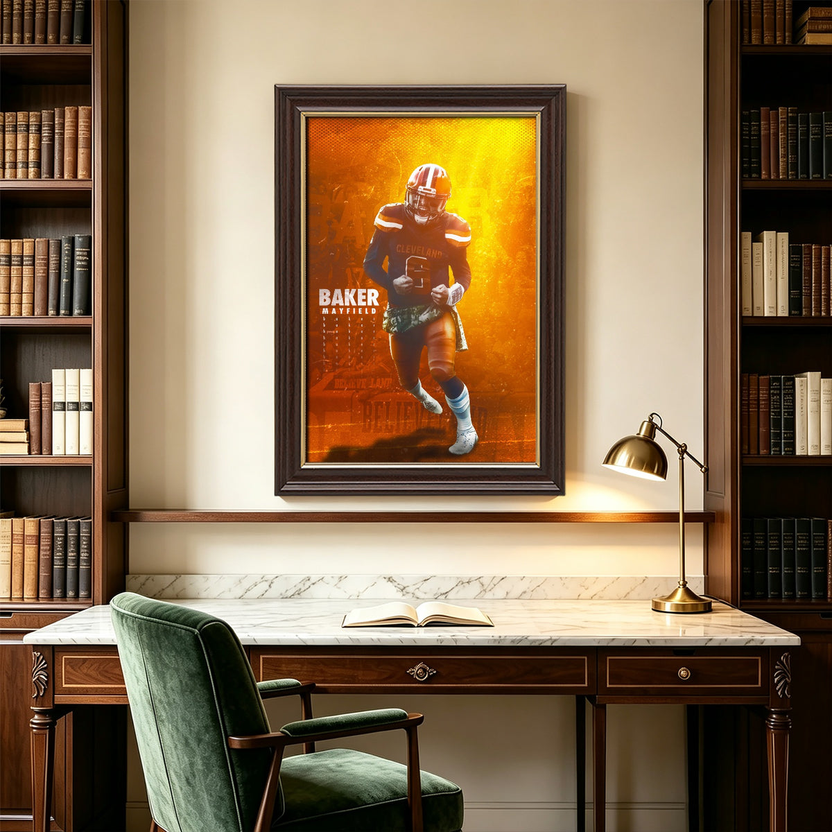 Baker Mayfield Sports Celebrity Art Deco Poster 8 Canvas Wall Art Poster Decor Gift