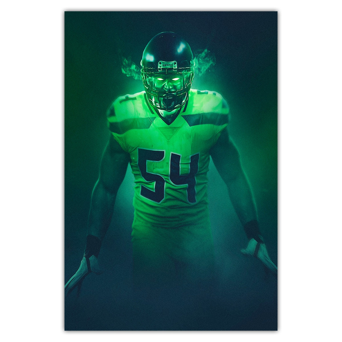 Bobby Wagner Art Sports Decorative Poster School Dormitory 6 Canvas Wall Art Poster Decor Gift