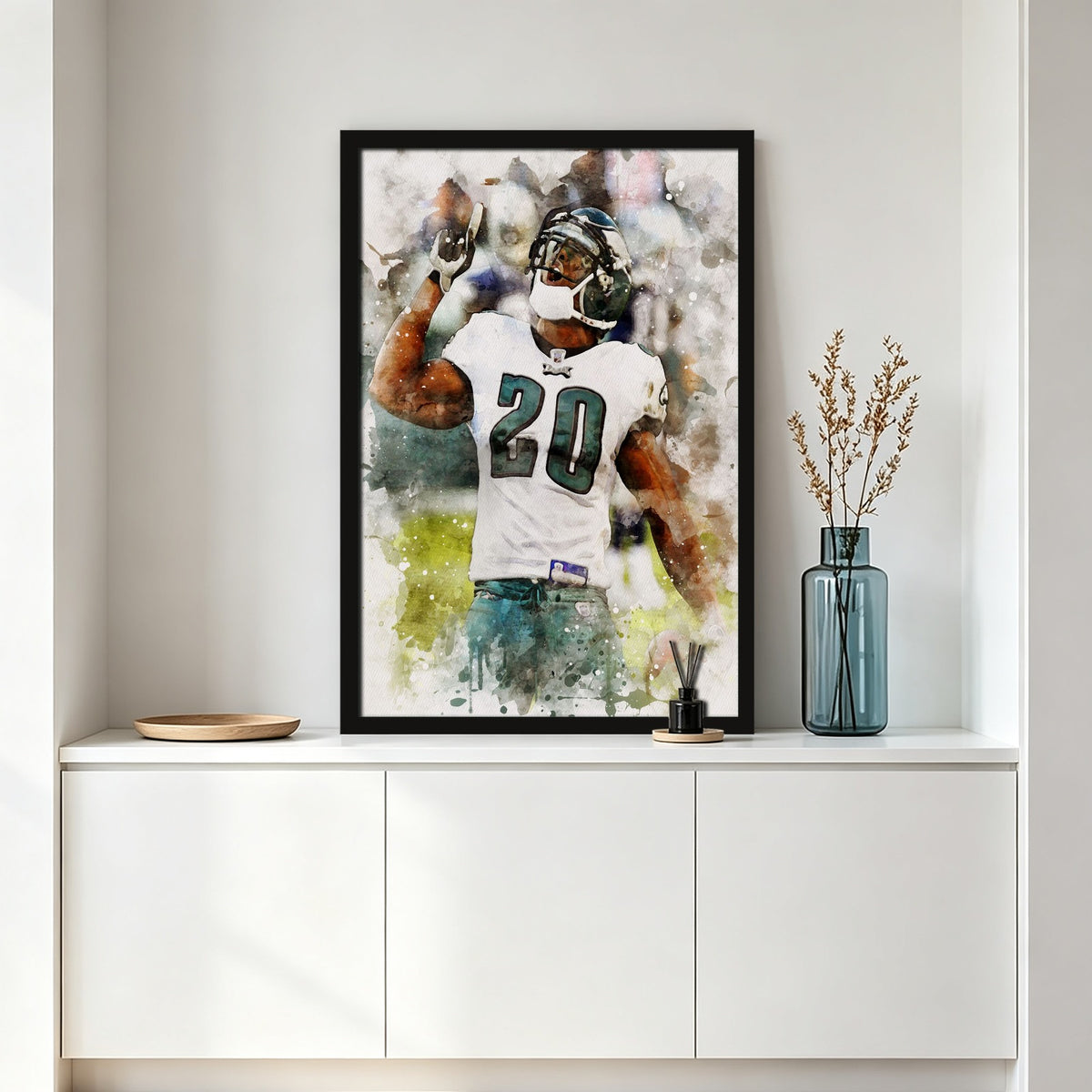 Brian Dawkins Art Poster 9 Canvas Wall Art Poster Decor Gift