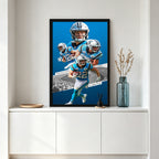 Christian McCaffrey Celebrity Sports Art Poster School Dining Room Decoration 0 Canvas Wall Art Poster Decor Gift
