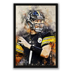 Ben Roethlisberger Celebrity Sports Art Poster School Dining Room Decoration 6 Canvas Wall Art Poster Decor Gift