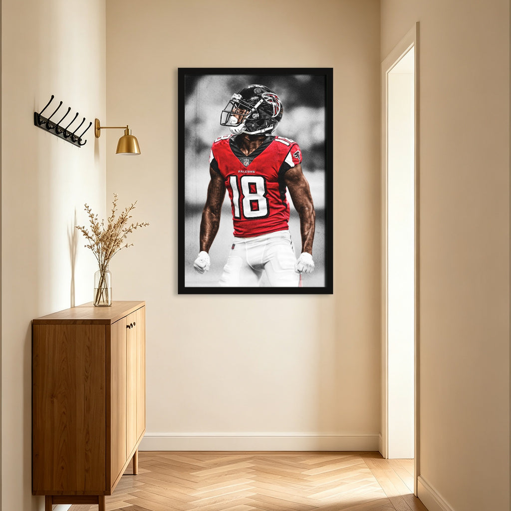 Calvin Ridley Art Sports Decorative Poster School Dormitory 9 Canvas Wall Art Poster Decor Gift