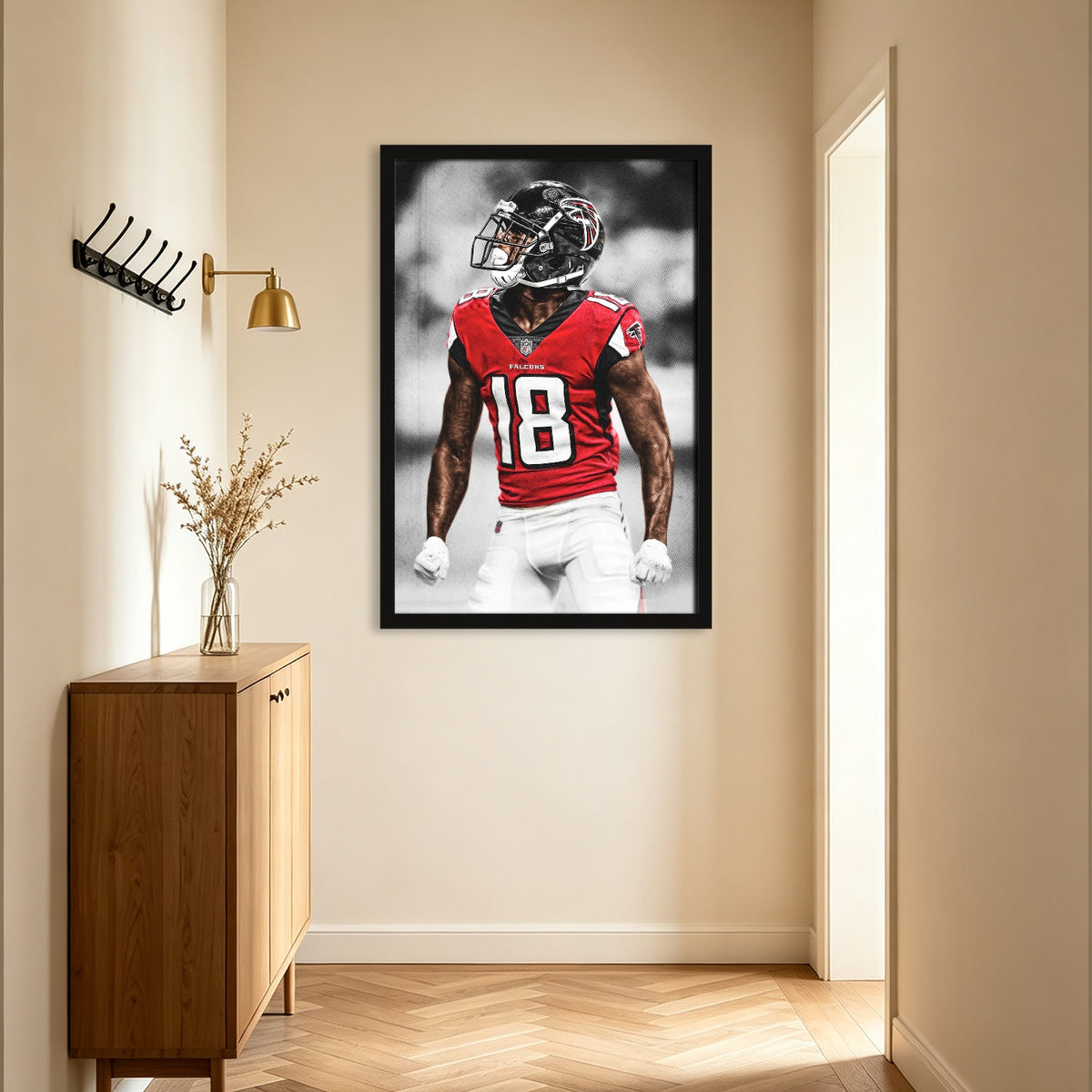 Calvin Ridley Art Sports Decorative Poster School Dormitory 9 Canvas Wall Art Poster Decor Gift