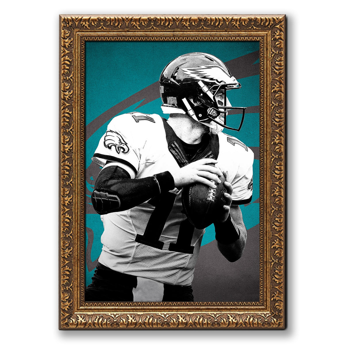 Carson Wentz Celebrity Sports Art Poster School Dining Room Decoration 1 Canvas Wall Art Poster Decor Gift