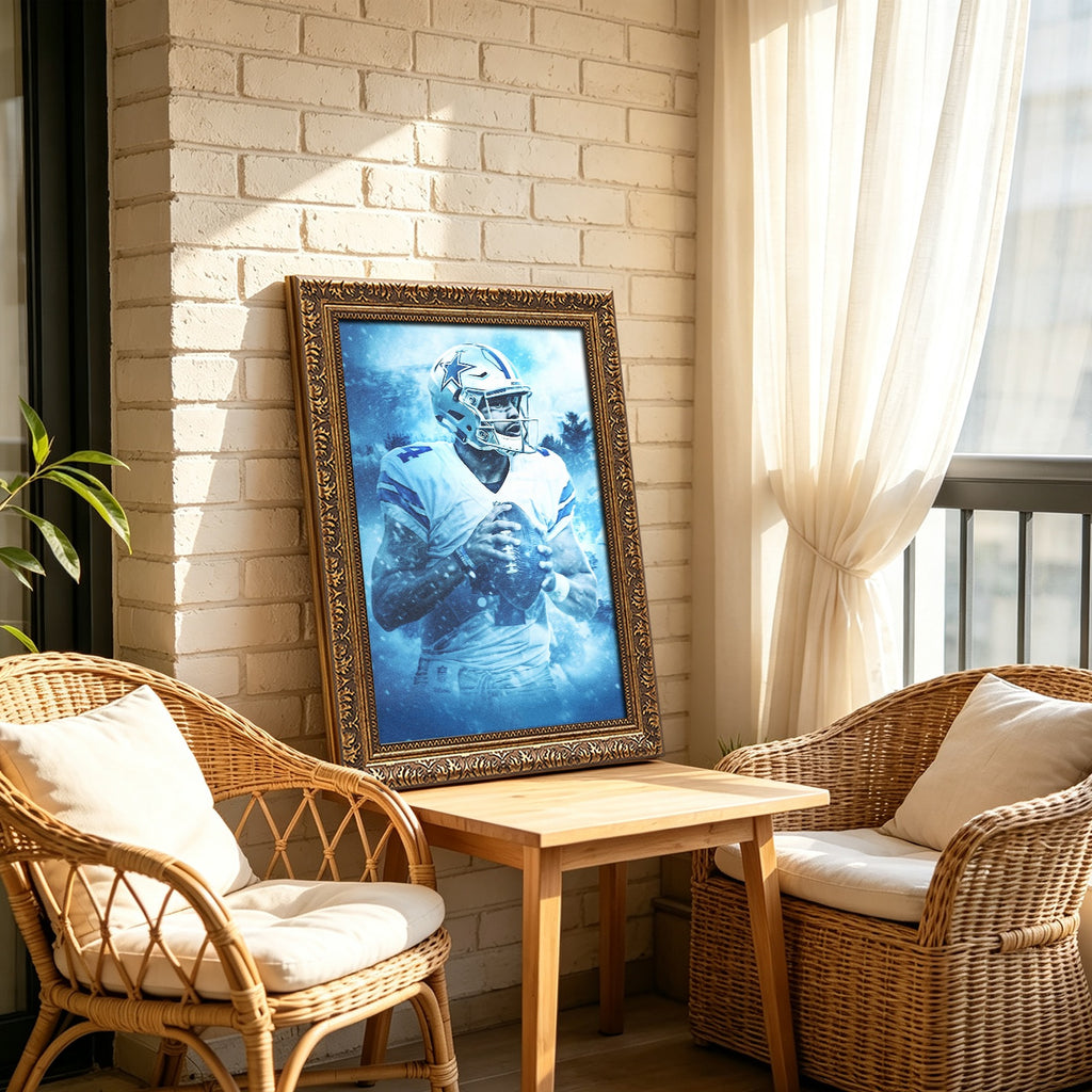 Dak Prescott Art Sports Decorative Poster School Dormitory 7 Canvas Wall Art Poster Decor Gift