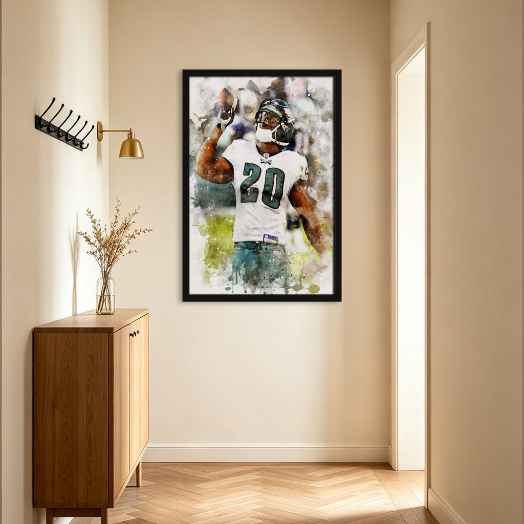 Brian Dawkins Art Poster 9 Canvas Wall Art Poster Decor Gift