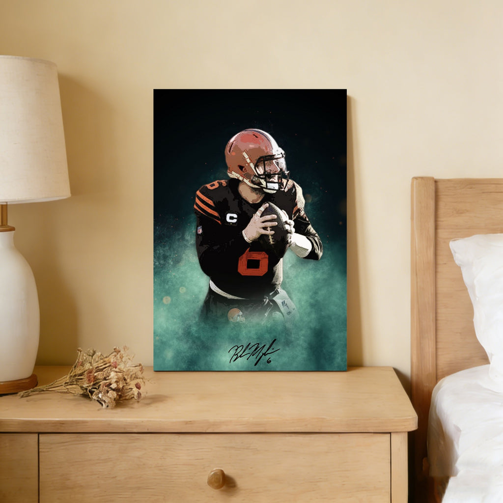 Baker Mayfield Celebrity Sports Art Poster School Dining Room Decoration 11 Canvas Wall Art Poster Decor Gift
