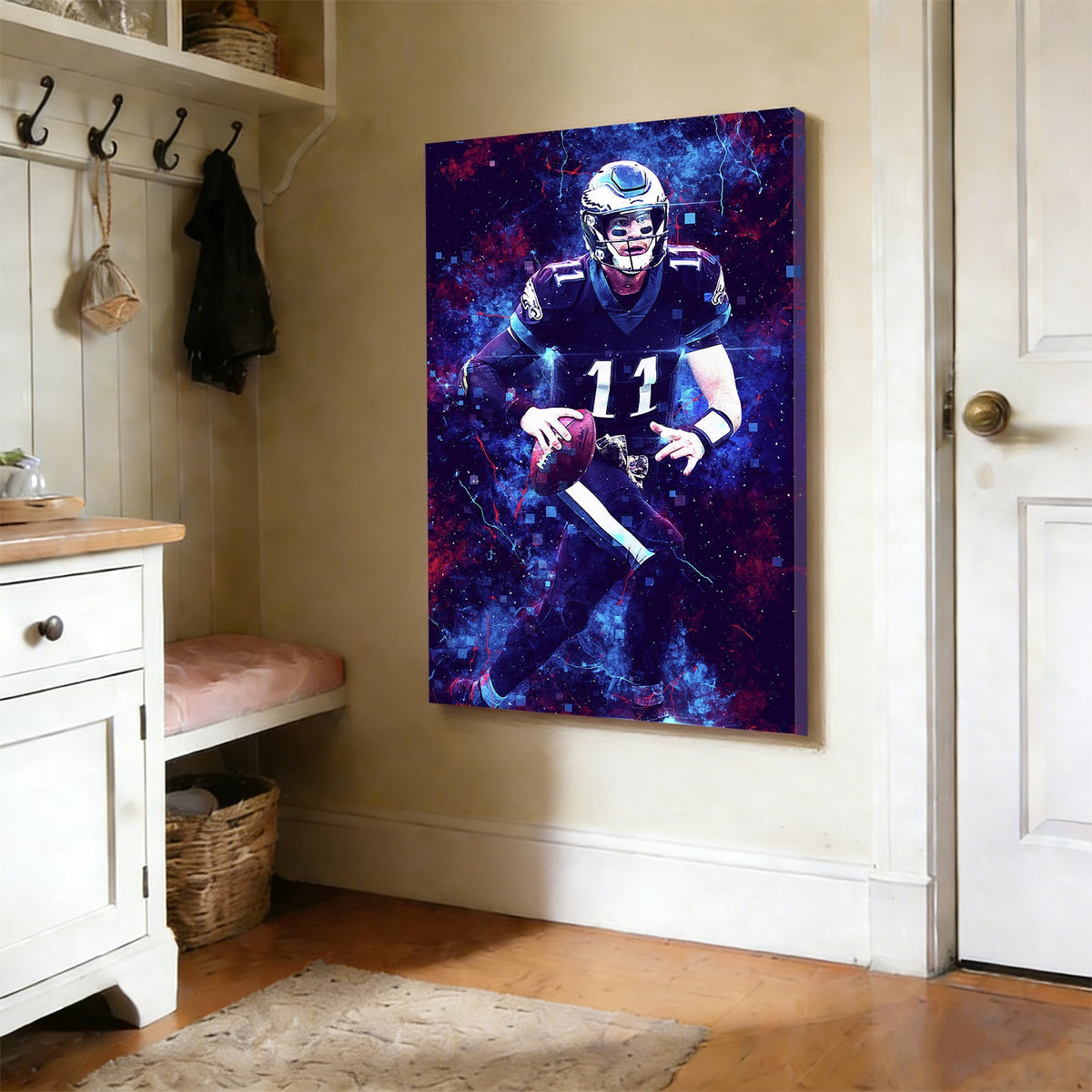 Carson Wentz Sports Celebrity Art Deco Poster 3 Canvas Wall Art Poster Decor Gift