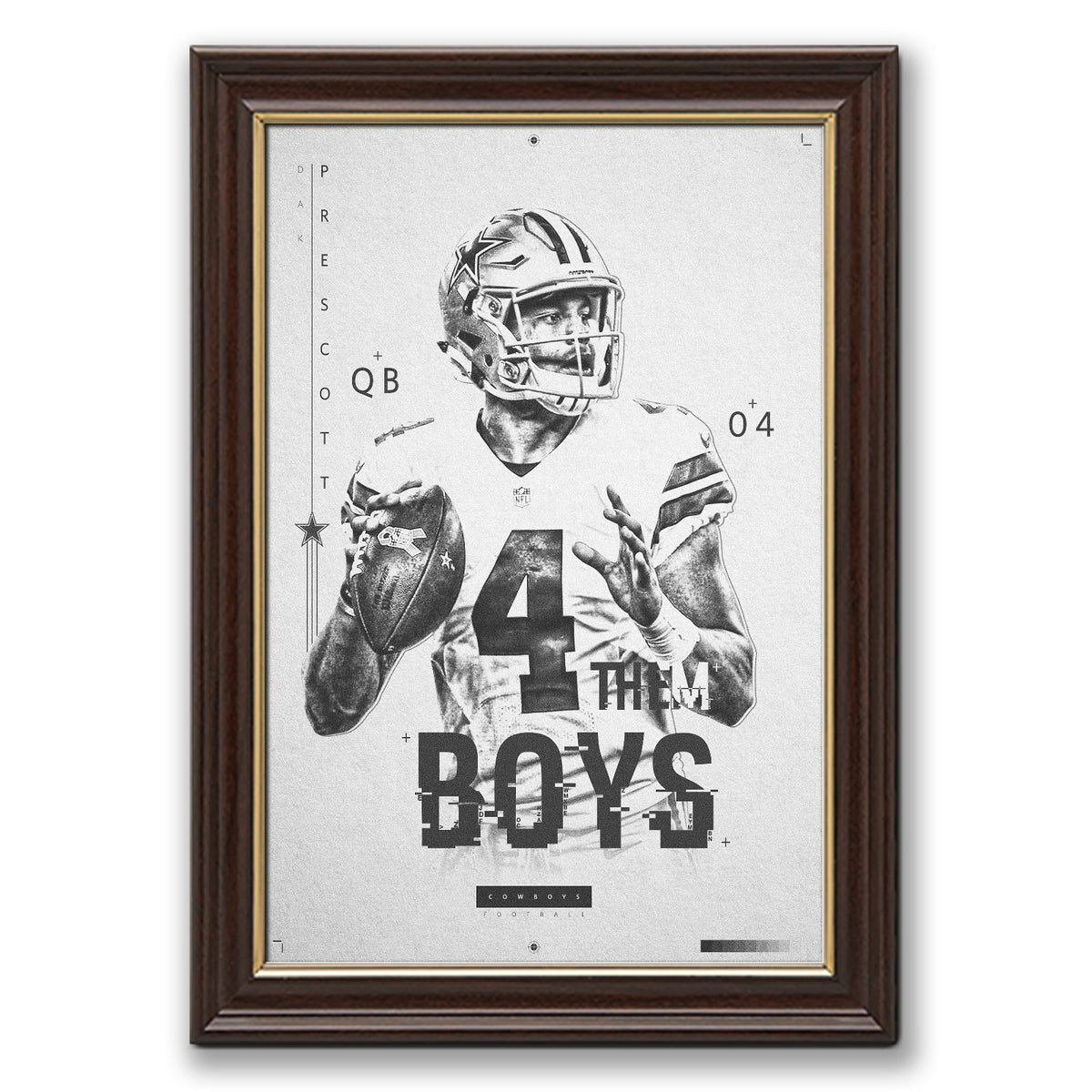 Dak Prescott Celebrity Sports Art Poster School Dining Room Decoration 1 Canvas Wall Art Poster Decor Gift