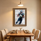 Chris Carson Celebrity Sports Art Poster School Dining Room Decoration 6 Canvas Wall Art Poster Decor Gift