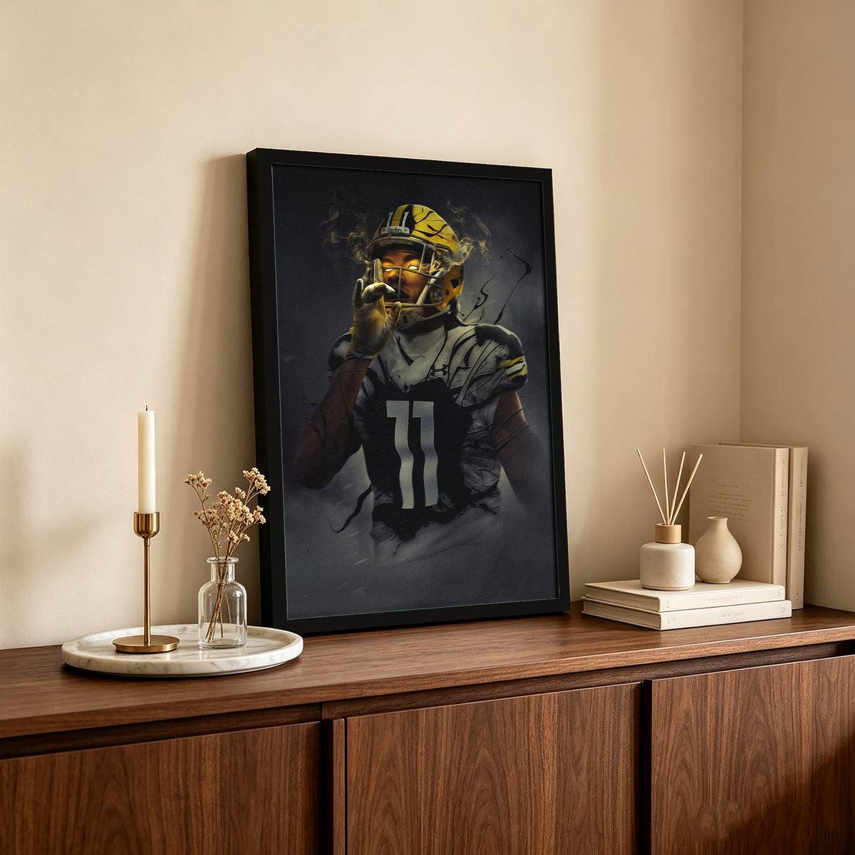 Chase Claypool Art Sports Decorative Poster School Dormitory 0 Canvas Wall Art Poster Decor Gift