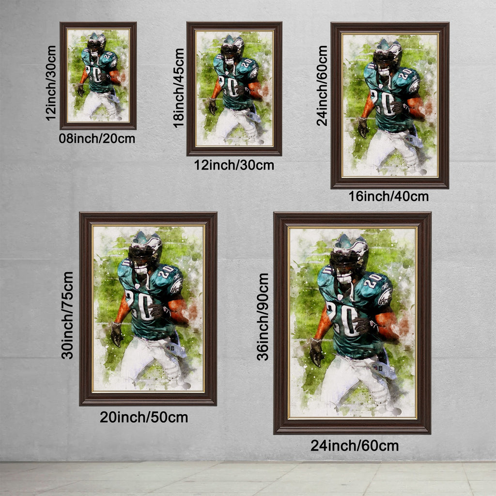 Brian Dawkins Art Poster 1 Canvas Wall Art Poster Decor Gift