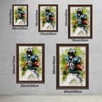 Brian Dawkins Art Poster 1 Canvas Wall Art Poster Decor Gift