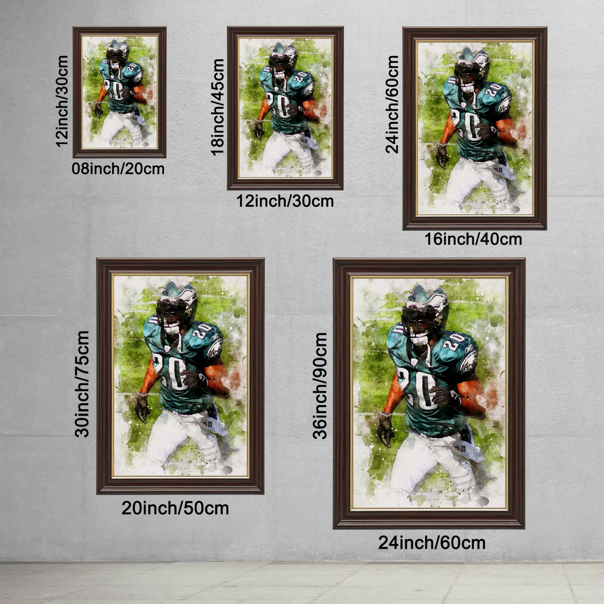 Brian Dawkins Art Poster 1 Canvas Wall Art Poster Decor Gift