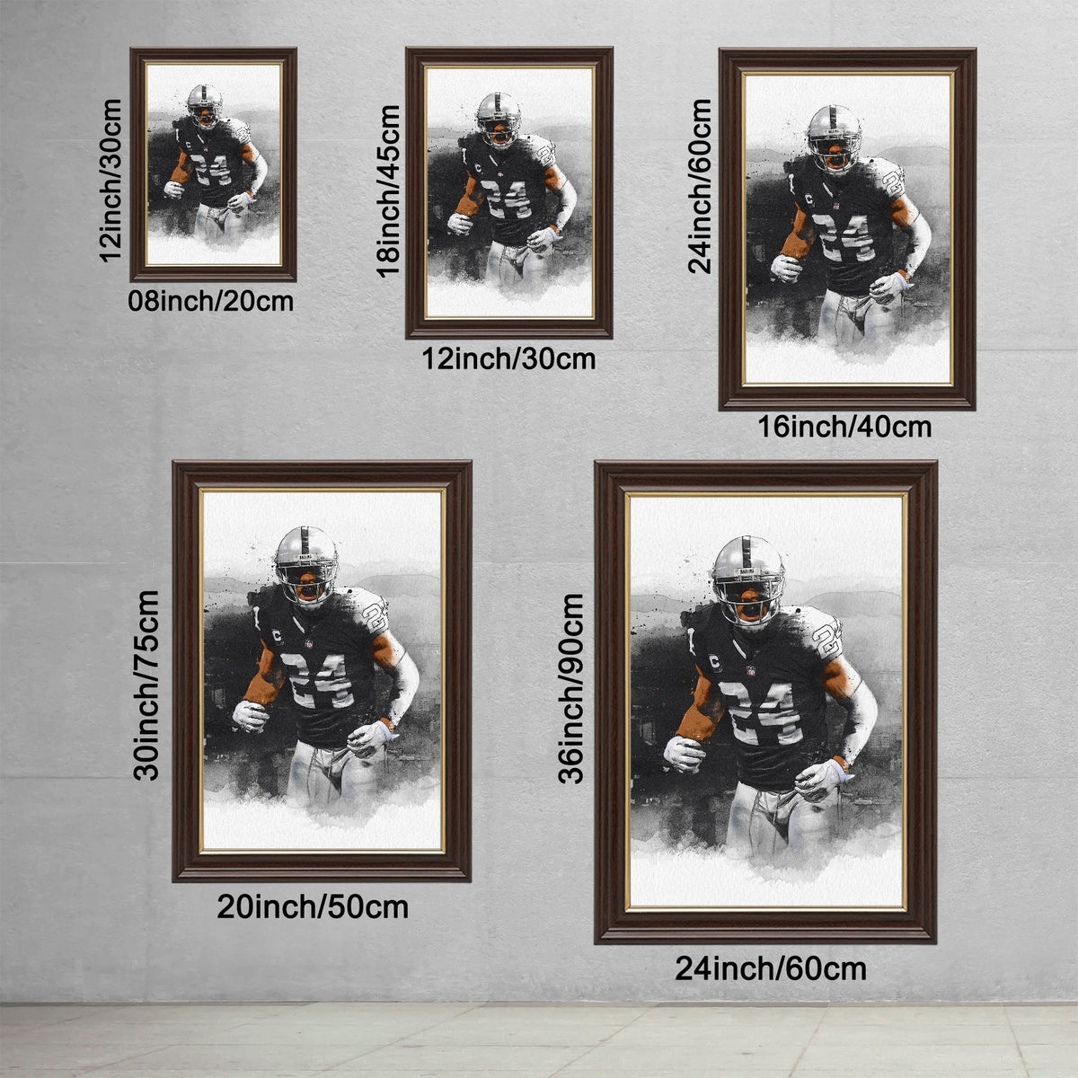Charles Woodson Art Sports Decorative Poster School Dormitory 2 Canvas Wall Art Poster Decor Gift