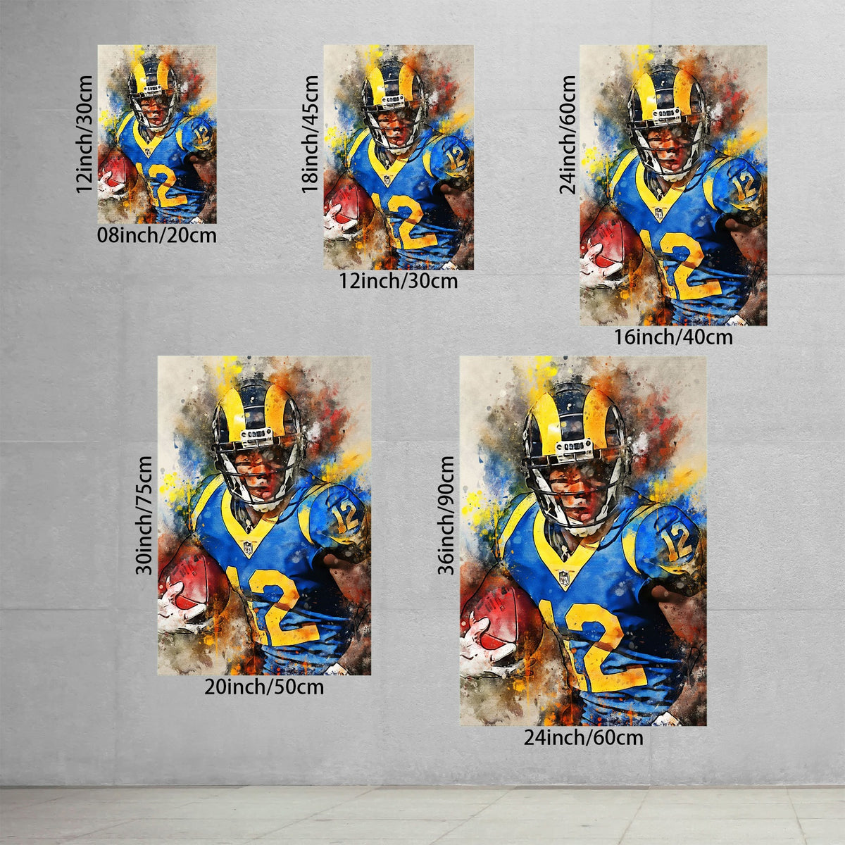 Brandin Cooks Celebrity Sports Art Poster School Dining Room Decoration 2 Canvas Wall Art Poster Decor Gift