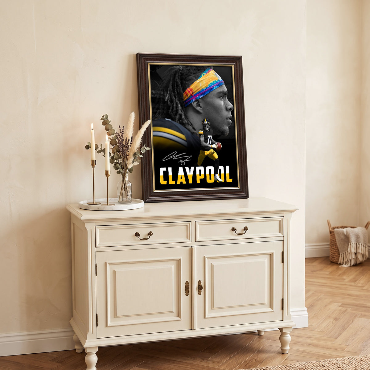 Chase Claypool Sports Celebrity Art Deco Poster 1 Canvas Wall Art Poster Decor Gift