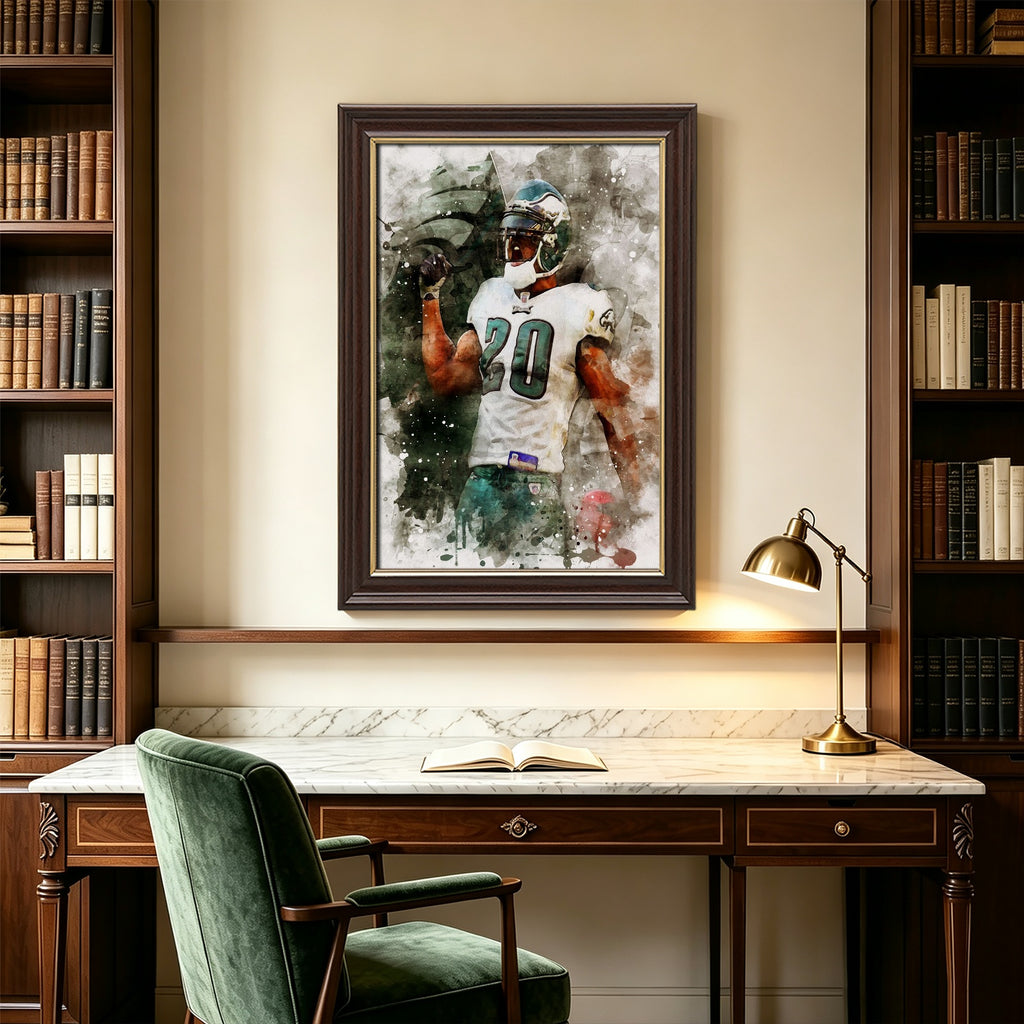 Brian Dawkins Art Poster 4 Canvas Wall Art Poster Decor Gift