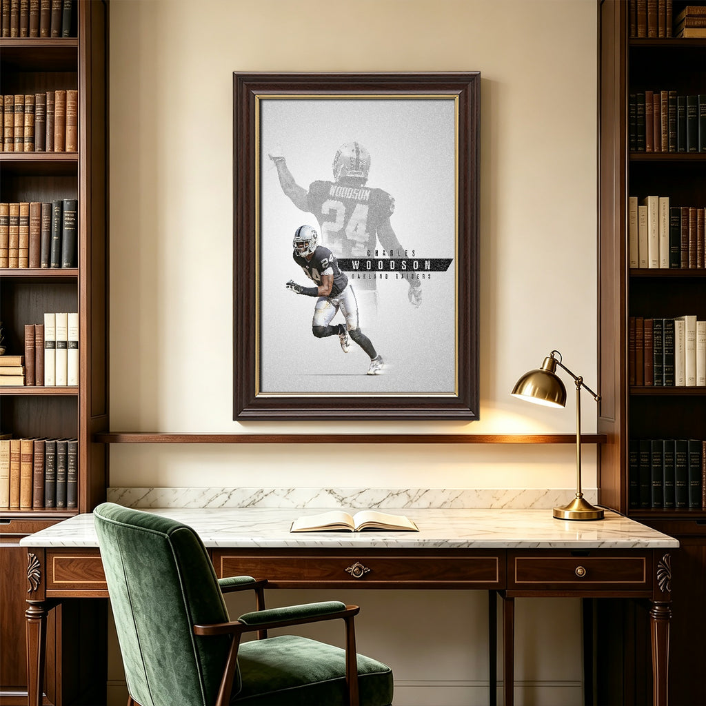 Charles Woodson Celebrity Sports Art Poster School Dining Room Decoration 6 Canvas Wall Art Poster Decor Gift