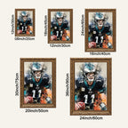 Carson Wentz Celebrity Sports Art Poster School Dining Room Decoration 5 Canvas Wall Art Poster Decor Gift