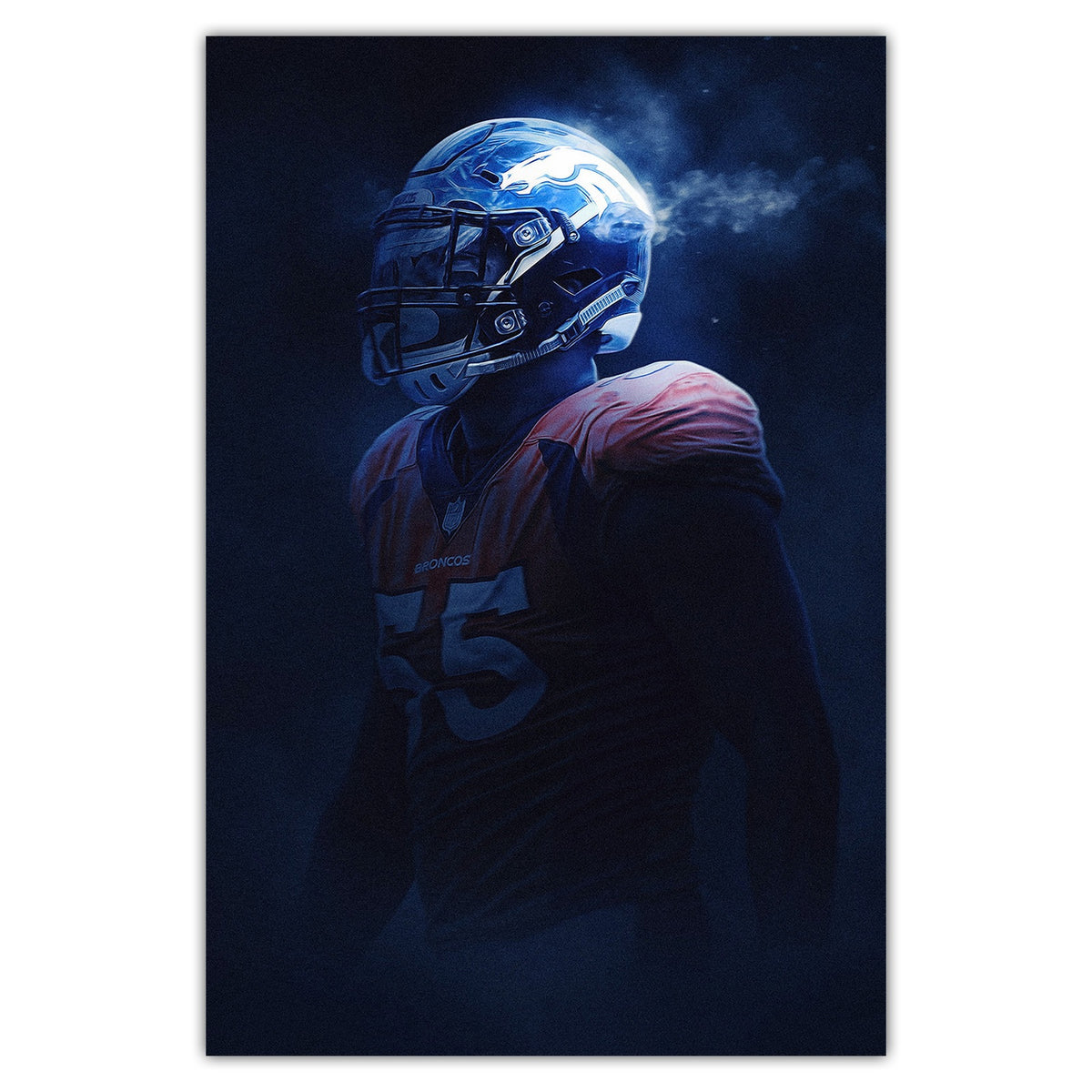 Bradley Chubb Art Sports Decorative Poster School Dormitory 8 Canvas Wall Art Poster Decor Gift