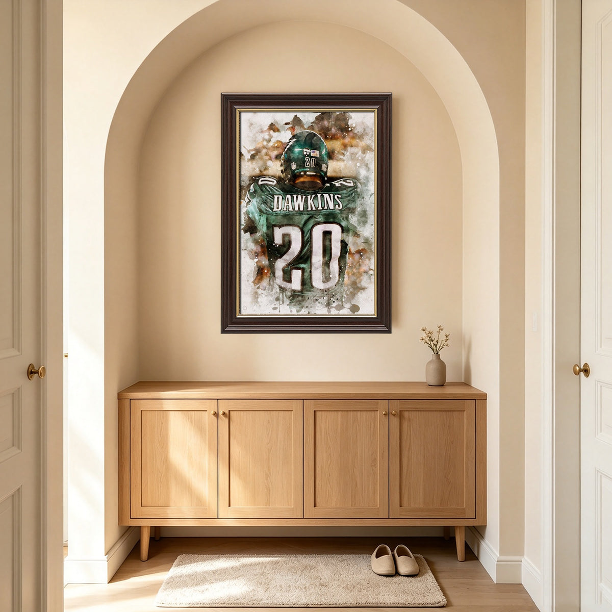 Brian Dawkins Art Poster 0 Canvas Wall Art Poster Decor Gift
