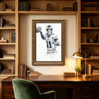 Carson Wentz Art Sports Decorative Poster School Dormitory 9 Canvas Wall Art Poster Decor Gift