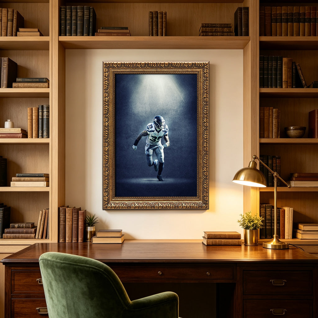 Brandon Browner Art Sports Decorative Poster School Dormitory 8 Canvas Wall Art Poster Decor Gift