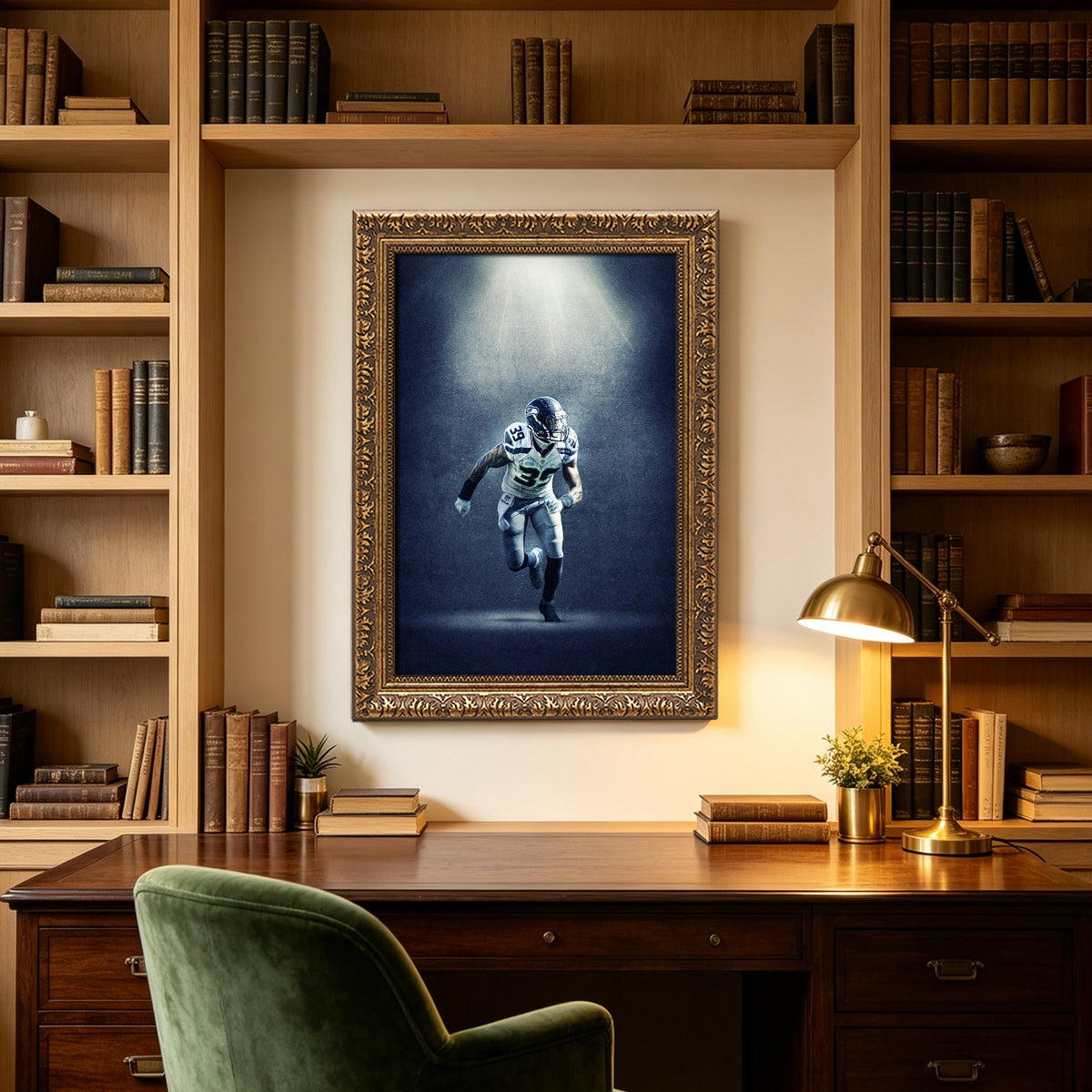 Brandon Browner Art Sports Decorative Poster School Dormitory 8 Canvas Wall Art Poster Decor Gift