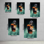 Bradley Chubb Celebrity Sports Art Poster School Dining Room Decoration 9 Canvas Wall Art Poster Decor Gift