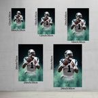 Cam Newton Celebrity Sports Art Poster School Dining Room Decoration 4 Canvas Wall Art Poster Decor Gift