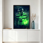 Chris Carson Art Sports Decorative Poster School Dormitory 3 Canvas Wall Art Poster Decor Gift