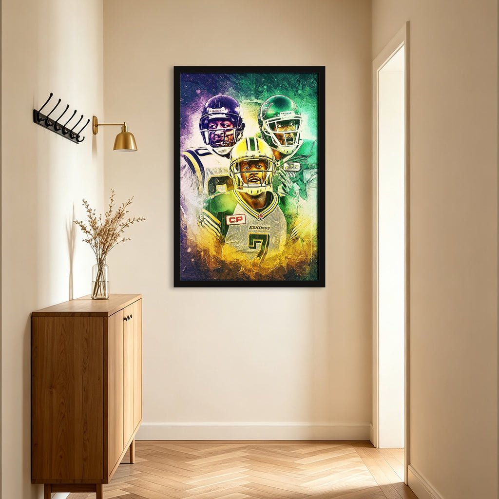 Cris Carter Duron Carter Kenny Stafford Art Sports Decorative Poster School Dormitory 4 Canvas Wall Art Poster Decor Gift