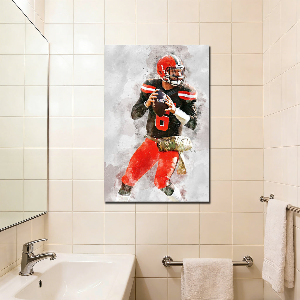 Baker Mayfield Celebrity Sports Art Poster School Dining Room Decoration 8 Canvas Wall Art Poster Decor Gift