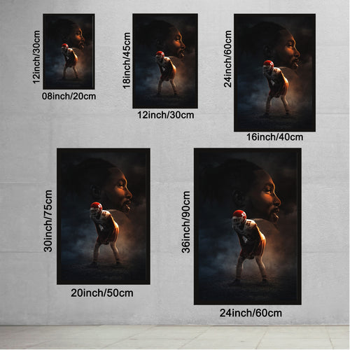 Bashaud Breeland Art Sports Decorative Poster School Dormitory 2 Canvas Wall Art Poster Decor Gift