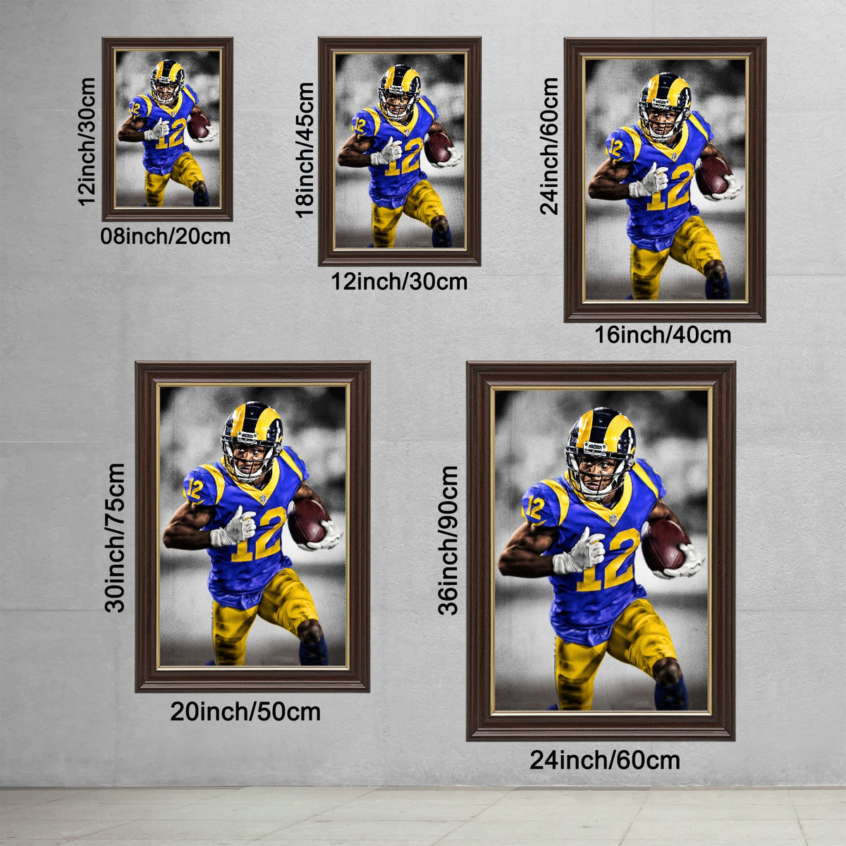 Brandin Cooks Art Sports Decorative Poster School Dormitory 5 Canvas Wall Art Poster Decor Gift