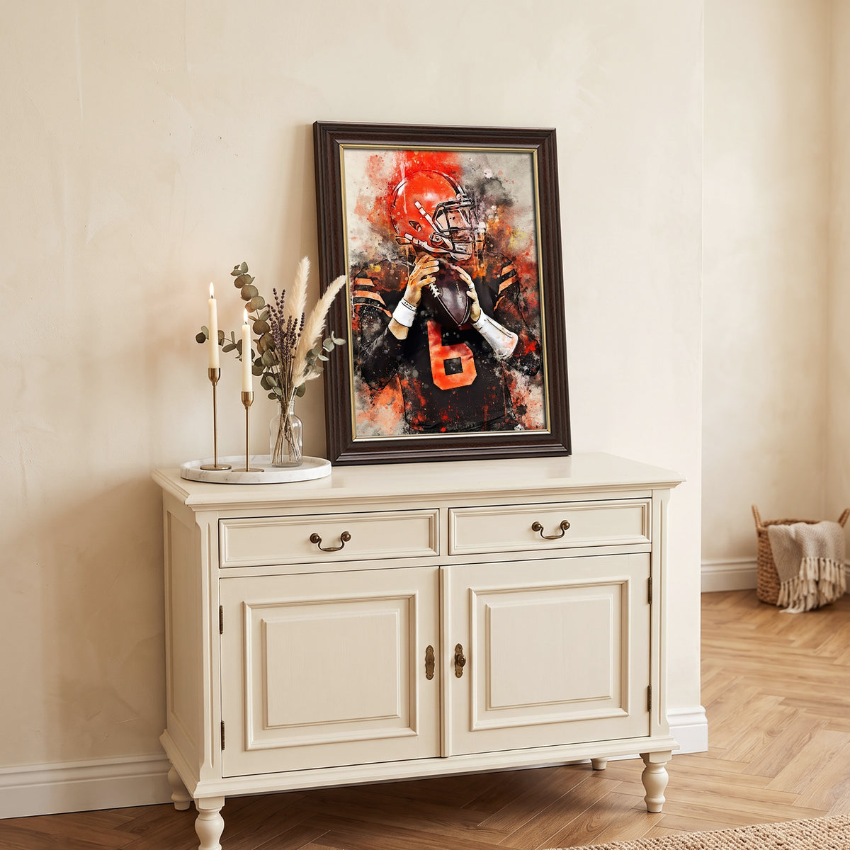 Baker Mayfield Celebrity Sports Art Poster School Dining Room Decoration 3 Canvas Wall Art Poster Decor Gift