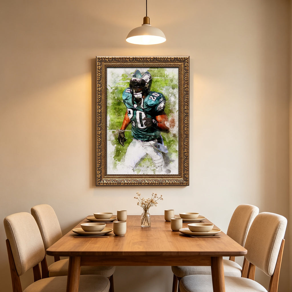 Brian Dawkins Art Poster 1 Canvas Wall Art Poster Decor Gift