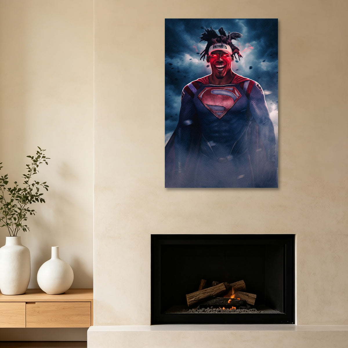 Cam Newton Art Sports Decorative Poster School Dormitory 4 Canvas Wall Art Poster Decor Gift