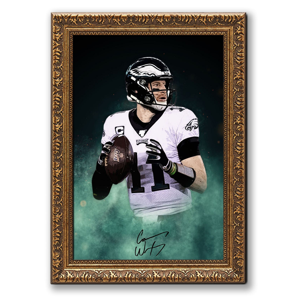 Carson Wentz Celebrity Sports Art Poster School Dining Room Decoration 0 Canvas Wall Art Poster Decor Gift