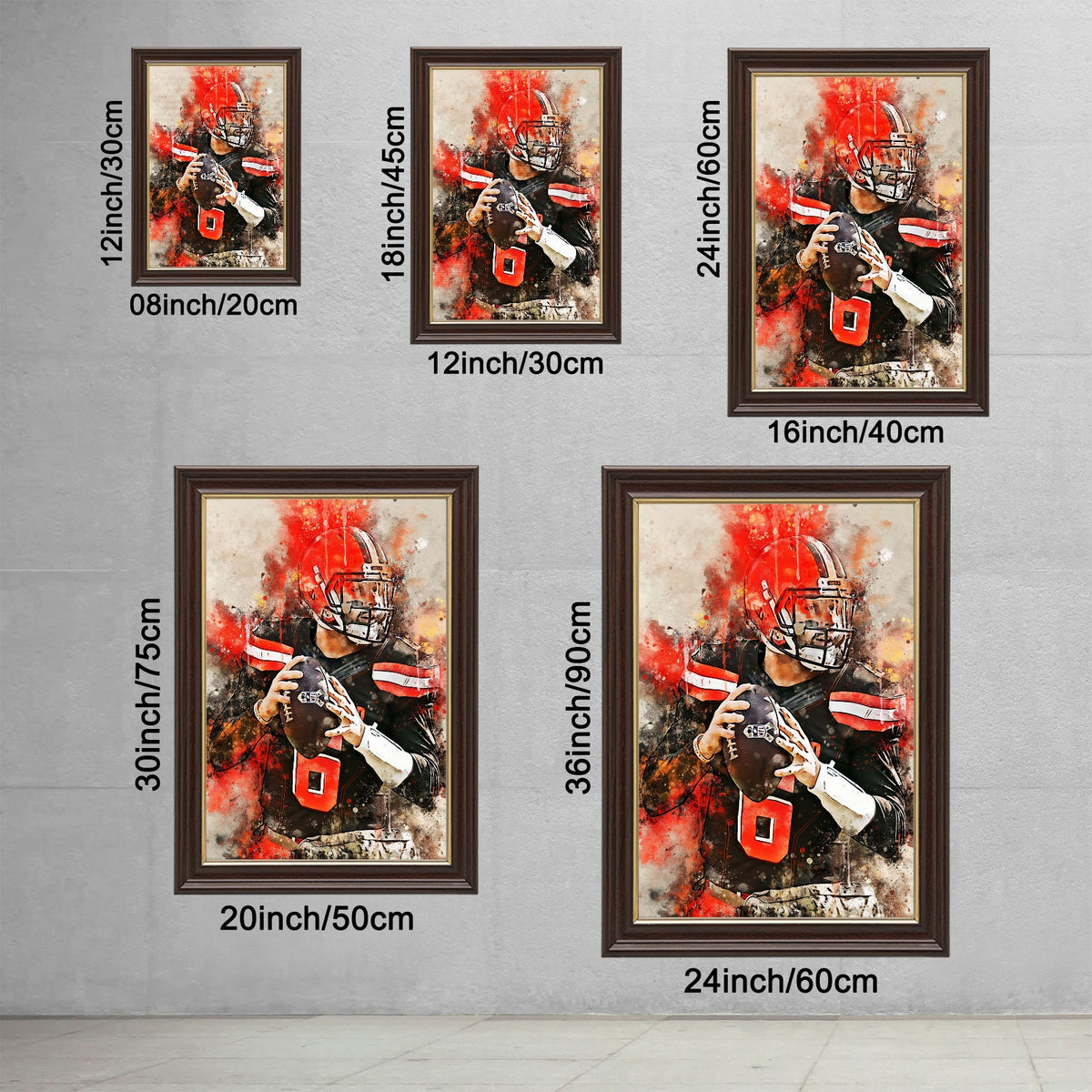 Baker Mayfield Celebrity Sports Art Poster School Dining Room Decoration 10 Canvas Wall Art Poster Decor Gift