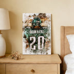 Brian Dawkins Art Poster 0 Canvas Wall Art Poster Decor Gift